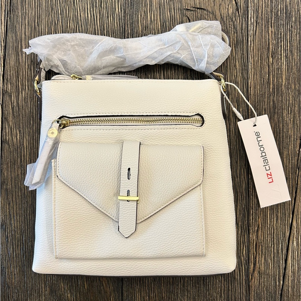 Liz Claiborne White Crossbody Bag